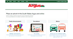 Desktop Screenshot of adbooker.southwalesargus.co.uk